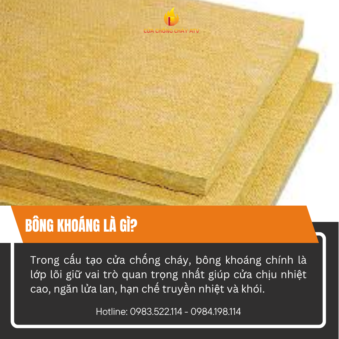 Bông khoáng là gì? Tác dụng của bông khoáng trong cửa chống cháy